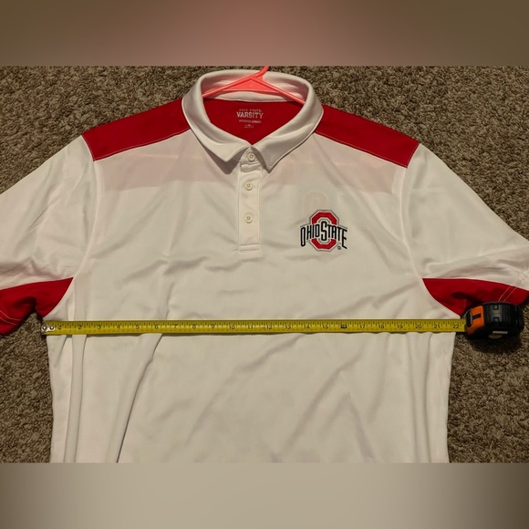 Ohio State Polo Shirt White Red Buckeyes Football Varsity Men’s Size XL NEW - Picture 5 of 10